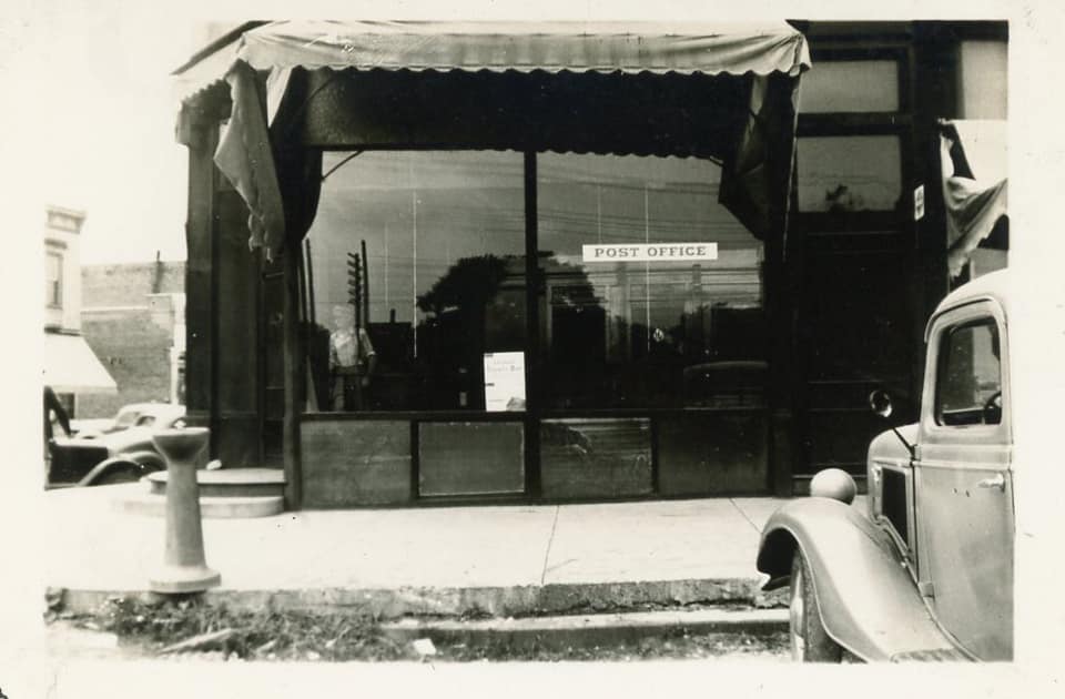 Post Office, NE corner of Main & Railroad Sts., c. 1940